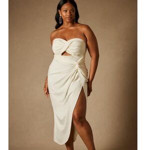 Bridal by ELOQUII Twisted Top Dress